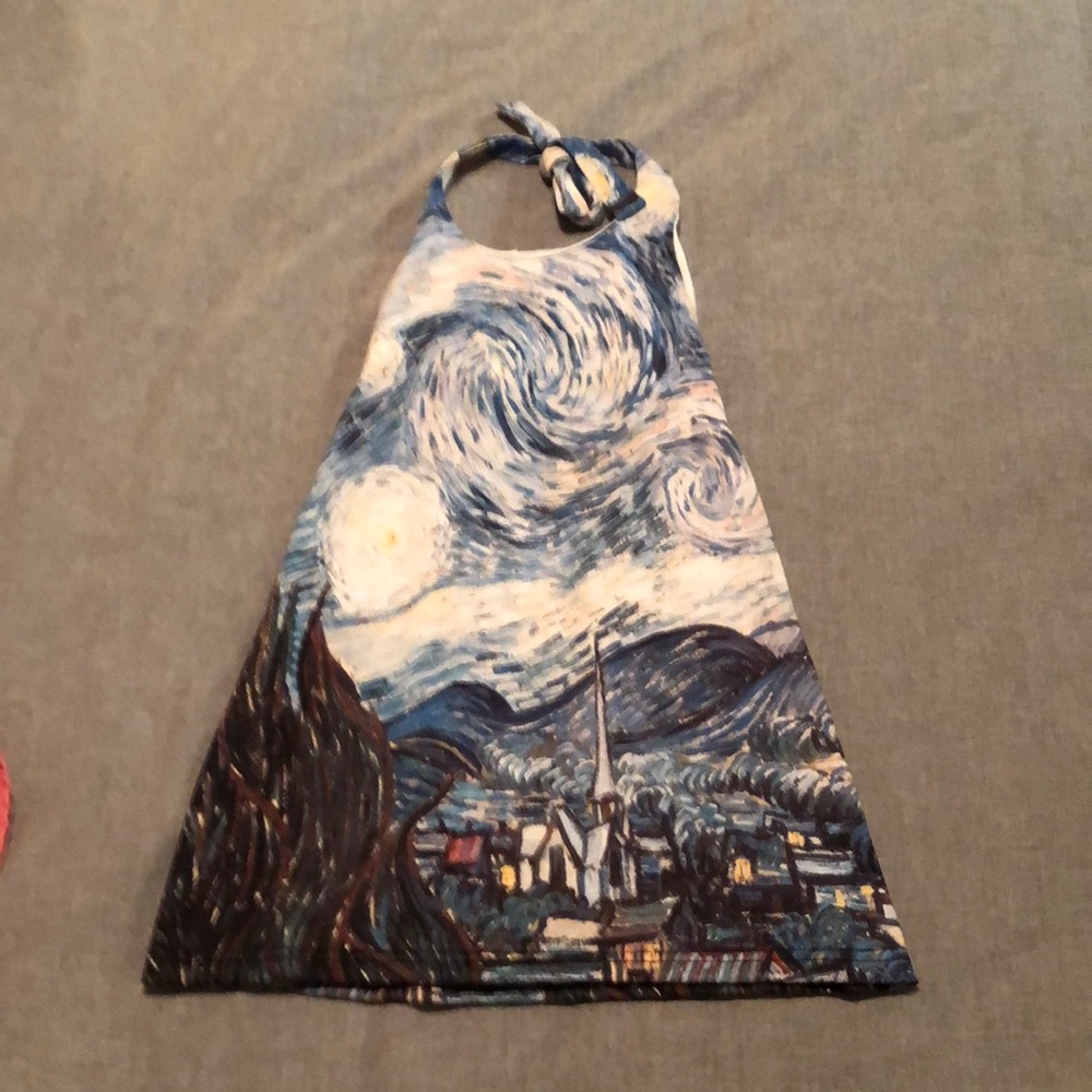 Starry Night halter dress